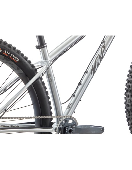 Dviratis KONA Honzo ESD, 29" blizgus dirbtinis chromas (sidabrinis) (S)