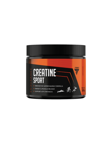 Kreatino kompleksas TREC CREATINE SPORT 300g, aviečių skonio