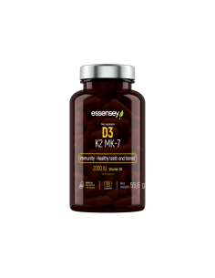 Vitaminų kapsulės TREC ESSENSEY Vit. D3 + K2 (MK-7), 90 kapsulių