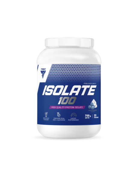 Valguisolatas TREC Isolate 100 700g, kreminės-mėlynių skonio