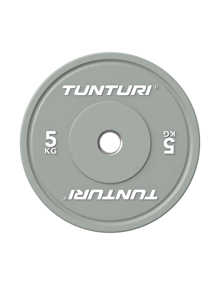 Svorio plokštė TUNTURI Platinum Bumper Plate, pilka, 50 mm, 5 kg