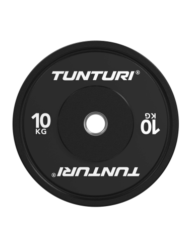 Svorio plokštė TUNTURI Platinum Bumper Plate, juoda, 50 mm, 10 kg