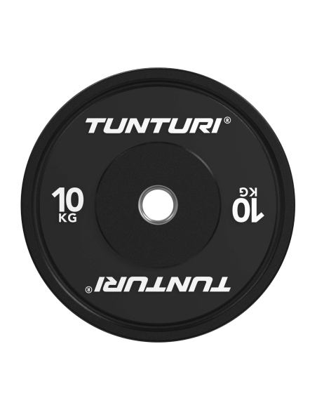 Svorio plokštė TUNTURI Platinum Bumper Plate, juoda, 50 mm, 10 kg