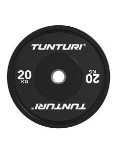 Svorio plokštė TUNTURI Platinum Bumper Plate, juoda, 50 mm, 20 kg