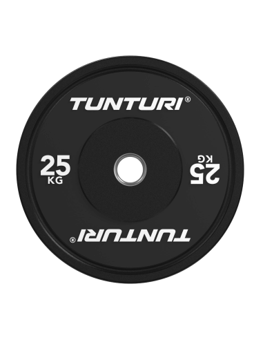 Svorio plokštė TUNTURI Platinum Bumper Plate, juoda, 50 mm, 25 kg