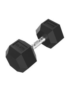 Hantelis TUNTURI Platinum Hex guminis hantelis, 22,5 kg