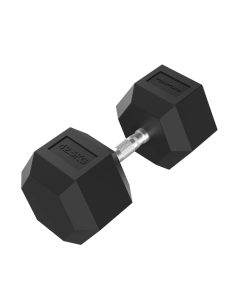 Hantelis TUNTURI Platinum Hex guminis hantelis, 42,5 kg