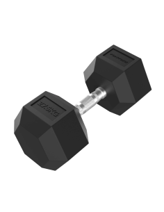 Hantelis TUNTURI Platinum Hex guminis hantelis, 27,5 kg
