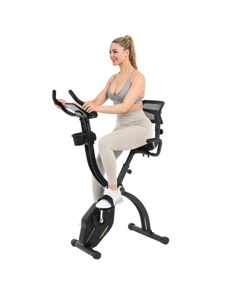 Sulankstomas dviratis-treniruoklis CHRISTOPEIT S-Bike Velo Fit, juodas