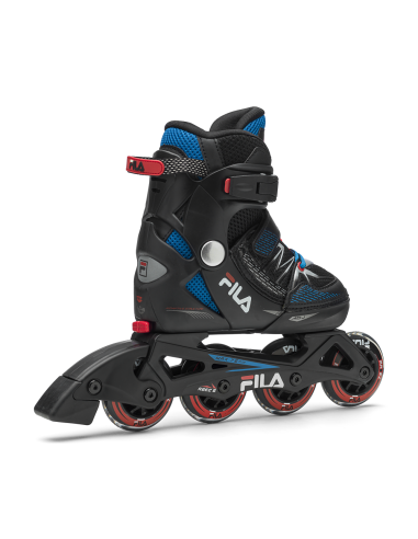 Vaikiški riedučiai FILA X-One, juodi/mėlyni/raudoni (L)