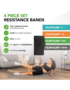 TUNTURI Mini Resistance Band Set, 4 vnt 2