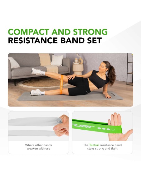 TUNTURI Mini Resistance Band Set, 4 vnt