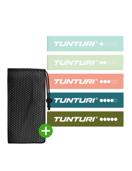 TUNTURI Mini Resistance Band Set, 5 vnt