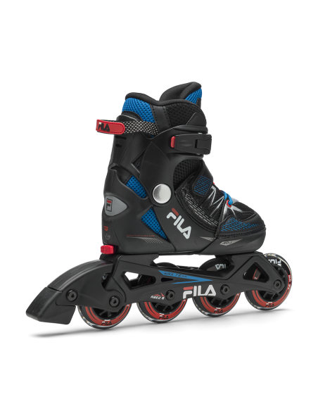Vaikiški riedučiai FILA X-One, juodi/mėlyni/raudoni (M)