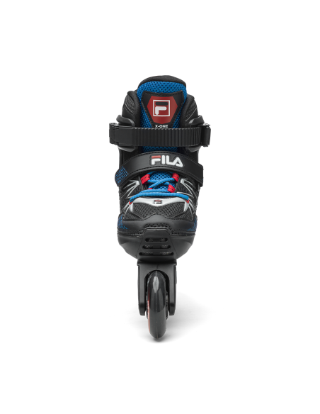 Vaikiški riedučiai FILA X-One, juodi/mėlyni/raudoni (M)