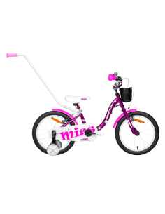 Vaikiškas dviratis TABOU Miss AL, 16" violetinės-baltos spalvos