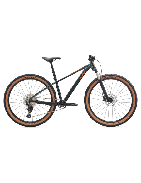 Vaikiškas dviratis LIV Tempt 0, 27.5" XS, asfalto žalias