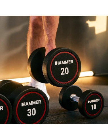 Hantel HAMMER kompaktiškas hantelis PU 10 kg