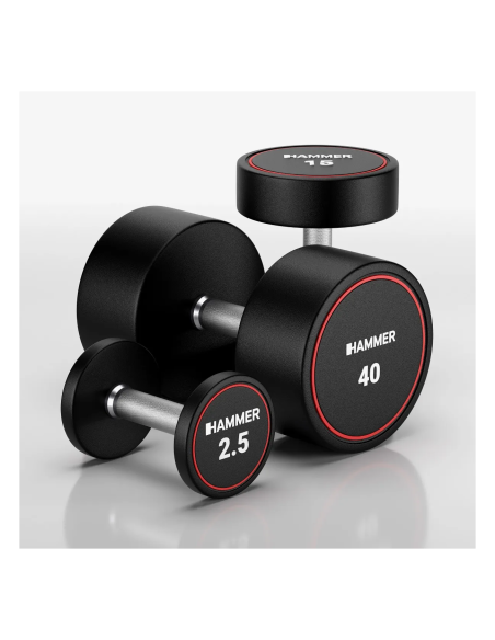 Hantel HAMMER kompaktiškas hantelis PU 40 kg