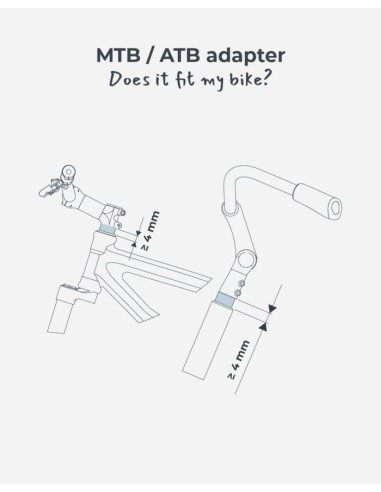 Vaikiškos kėdutės rėmo tvirtinimas (priekinis) URBAN IKI MTB/ATB adapteris