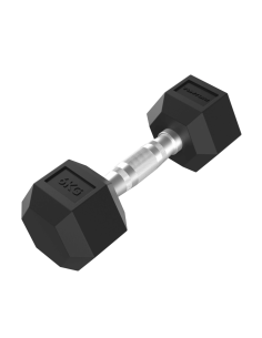 Hanteliai TUNTURI Platinum Hex guminis hantelis, 6 kg