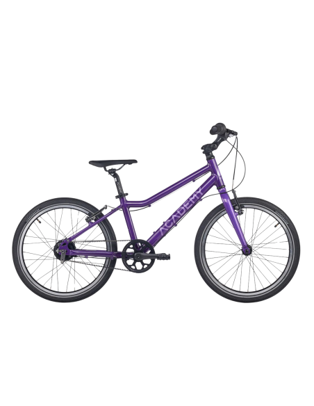 Ultralengvas vaikiškas dviratis ACADEMY 4 klasės diržas, 20" violetinis
