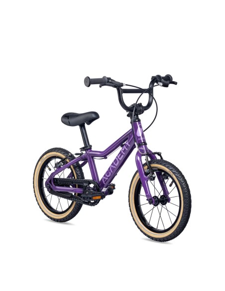 Ultralengvas vaikiškas dviratis ACADEMY 2 klasė, 14" violetinis