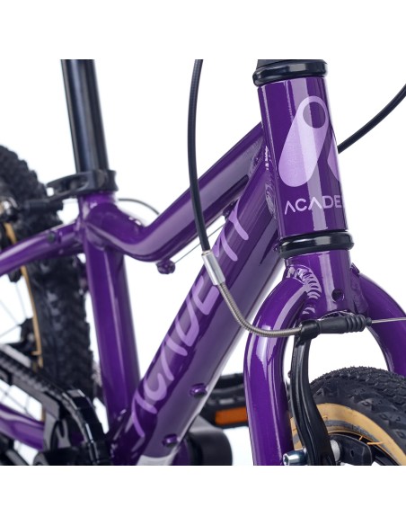 Ultralengvas vaikiškas dviratis ACADEMY 2 klasė, 14" violetinis