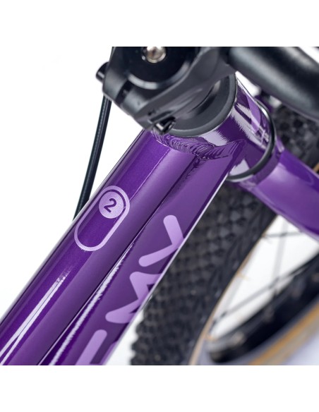 Ultralengvas vaikiškas dviratis ACADEMY 2 klasė, 14" violetinis