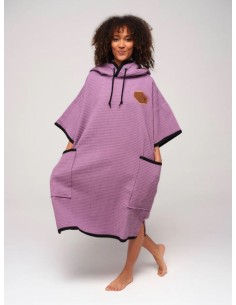 ALL-IN Waffle lengvas ir komfortiškas pončas Purple Waffle wave hawaii gobtuvas