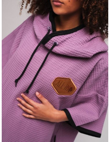 ALL-IN Waffle lengvas ir komfortiškas pončas Purple Waffle wave hawaii gobtuvas