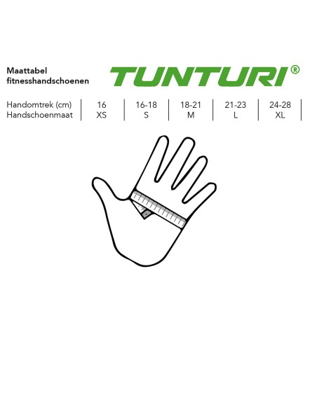 Fitnesskindad TUNTURI Fitness Gloves Pro gelis (XXL)