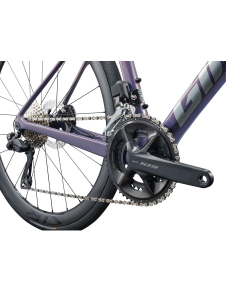 GIANT Defy Advanced 0 (2026) plento dviratis, meteorito rūkas (M)