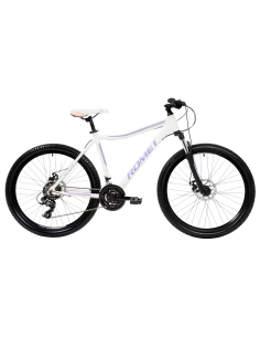 Dviratis ROMET Jolene 6.2, 26" 19" L, baltas-violetinis