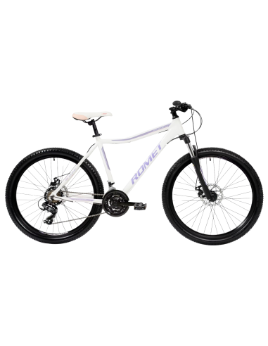 Dviratis ROMET Jolene 6.2, 26" 19" L, baltas-violetinis
