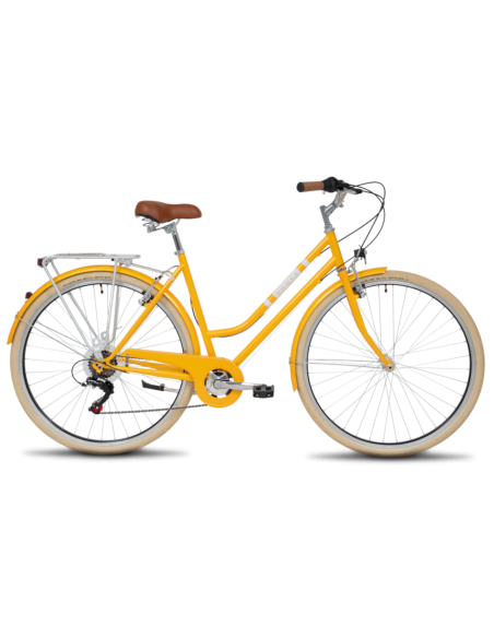 Dviratis ROMET Vintage Classic 1.0 D, geltonas (M)