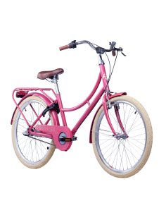 Vaikiškas dviratis S'COOL chiX Classic, 24" uogų/smėlinės spalvos 2