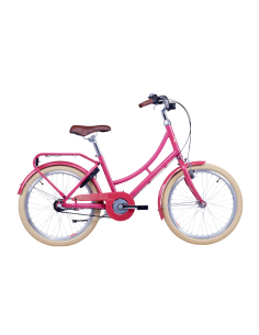 Vaikiškas dviratis S'COOL chiX Classic, 20" uogų/smėlinės spalvos