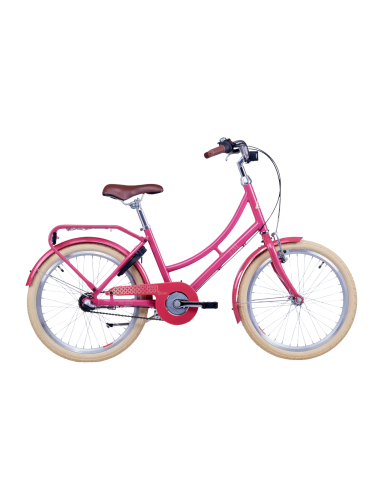 Vaikiškas dviratis S'COOL chiX Classic, 20" uogų/smėlinės spalvos
