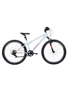 Vaikiškas dviratis S'COOL Xroc, 26" dangaus pilkos/neoninės oranžinės spalvos