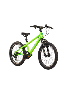 Vaikiškas dviratis S'COOL Xroc, 20" neoninės žalios/vandenyno spalvos 2