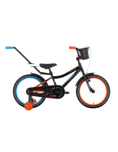 Vaikiškas dviratis TABOU Rocket CS ALU, 18" juodai oranžinis