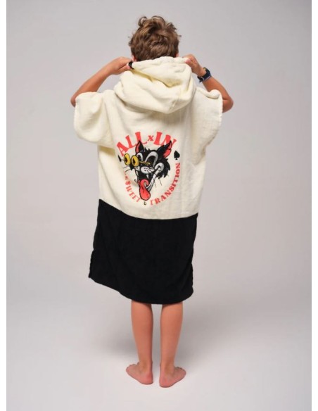 ALL-IN Children's Poncho Bad Cat – Pončas vaikams (6-9 m.)