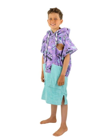 ALL-IN Children's Poncho Pop 80s Purple – Pončas vaikams (6-9 m.)