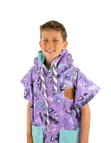 ALL-IN Children's Poncho Pop 80s Purple – Pončas vaikams (6-9 m.)