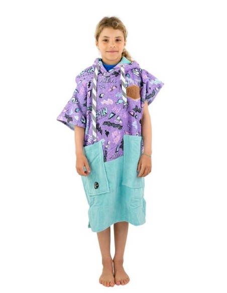 ALL-IN Children's Poncho Pop 80s Purple – Pončas vaikams (6-9 m.)