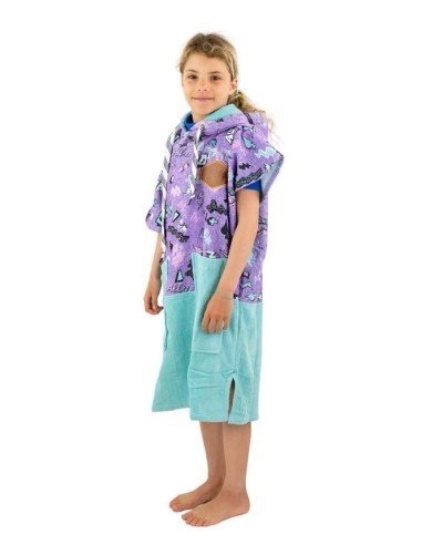 ALL-IN Children's Poncho Pop 80s Purple – Pončas vaikams (6-9 m.)