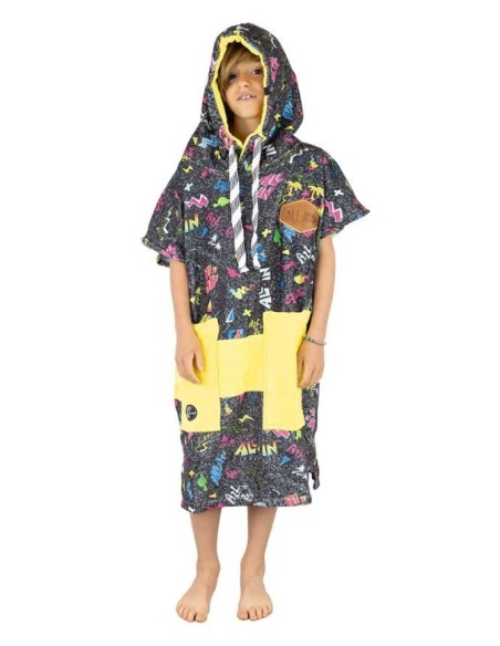 ALL-IN Children's Poncho Pop 80s Purple – Pončas vaikams (6-9 m.)wave