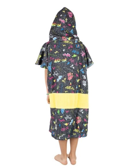 ALL-IN Children's Poncho Pop 80s Purple – Pončas vaikams (6-9 m.)
