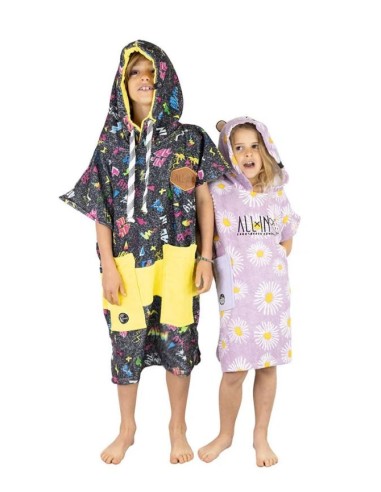 ALL-IN Children's Poncho Pop 80s Purple – Pončas vaikams (6-9 m.)